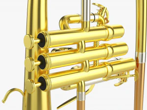 Brass Bell Flugelhorn 3D Model