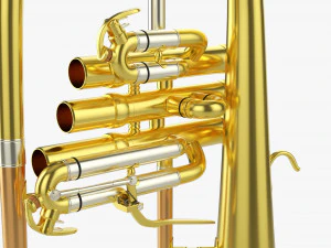 Brass Bell Flugelhorn 3D Model