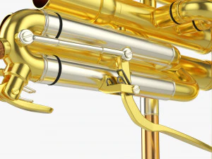 Brass Bell Flugelhorn 3D Model