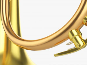 Brass Bell Flugelhorn 3D Model