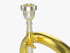 Brass Bell Flugelhorn 3D Model