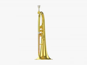 Brass Bell Flugelhorn 3D Model