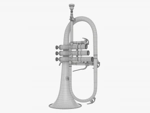 Brass Bell Flugelhorn 3D Model