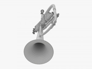 Brass Bell Flugelhorn Modelo 3D