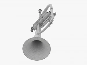 Brass Bell Flugelhorn 3D Model