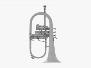 Brass Bell Flugelhorn 3D Model