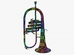 Brass Bell Flugelhorn Modelo 3D