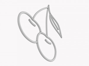 Cherry Neon Sign Model 3D