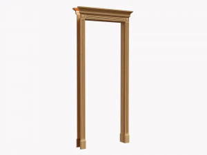 Classic Door Portal 01 3D Model