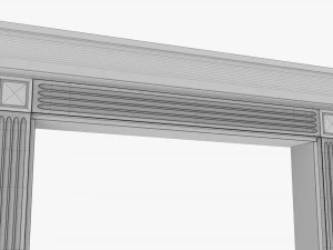 Classic Door Portal 01 3D Model