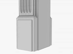 Classic Door Portal 01 3D Model