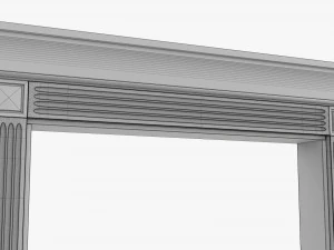 Classic Door Portal 02 3D Model