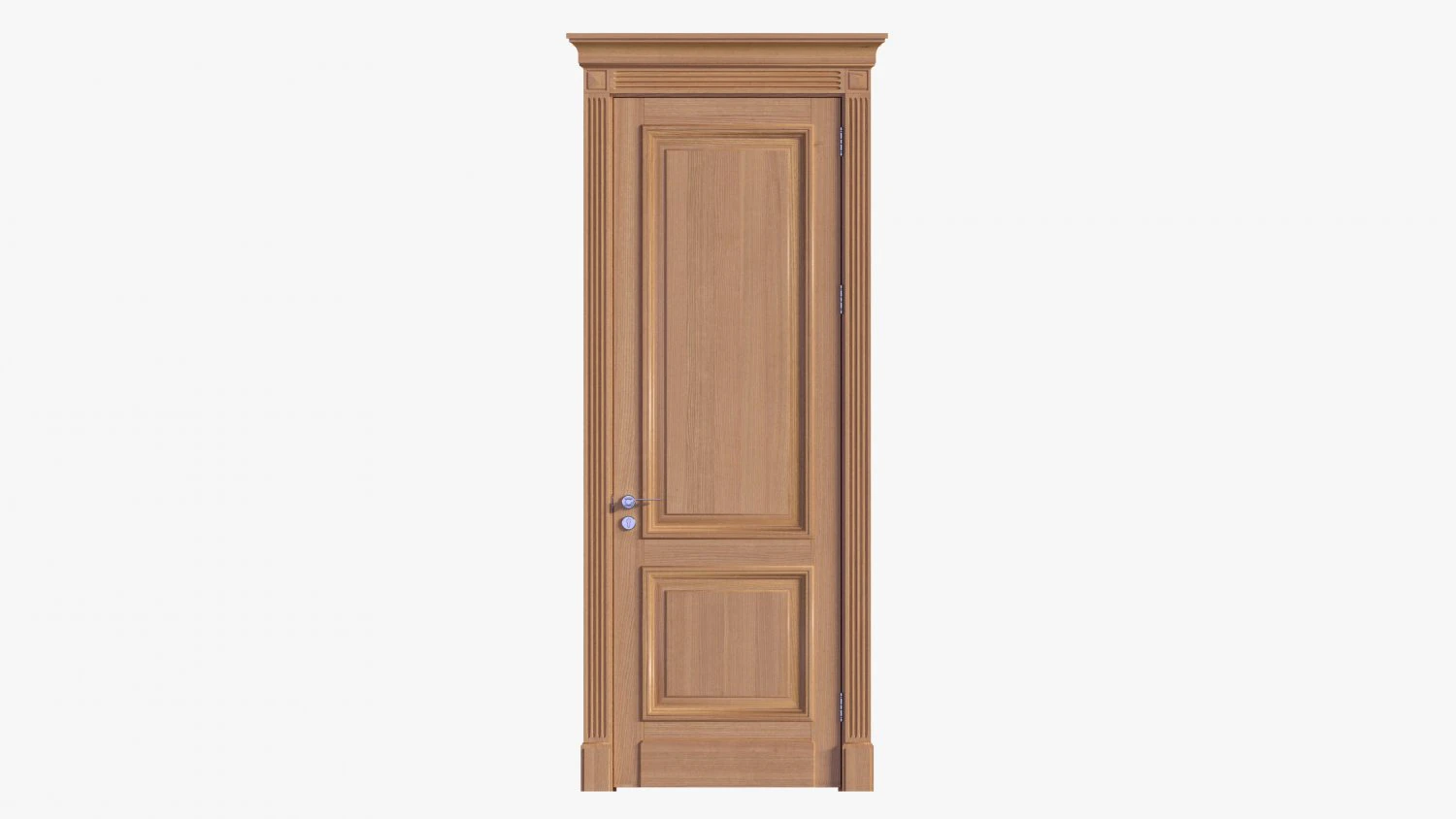 Classic Door 02 3D Model .c4d .max .obj .3ds .fbx .stl .blend 
