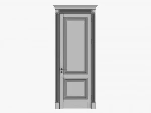 Classic Door 02 3D Model