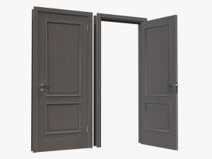 Classic Door 05 Closed Opened 3D मॉडल