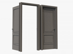 Classic Door 05 Closed Opened 3D मॉडल