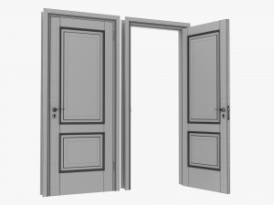 Classic Door 05 Closed Opened 3D मॉडल