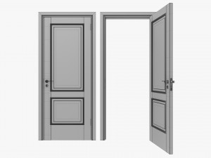 Classic Door 05 Closed Opened 3D मॉडल