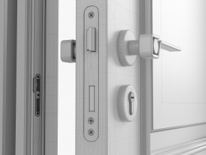 Classic Door 05 Closed Opened 3D मॉडल