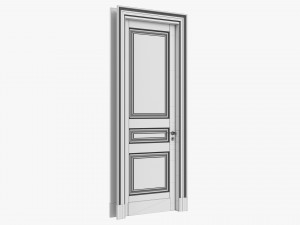 Classic Door 09 Modèle 3D