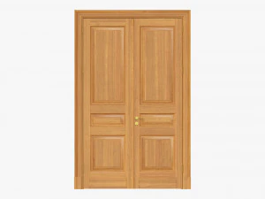 Klassieke deur 09 dubbel 3D Model