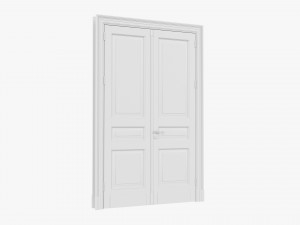 Classic Door 09 Double Modelo 3D