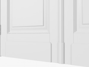 Classic Door 09 Double Modelo 3D
