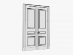 Classic Door 09 Double Modelo 3D