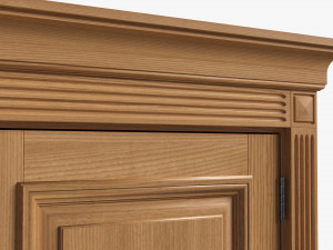 Classic Door Double 01 Modelo 3D