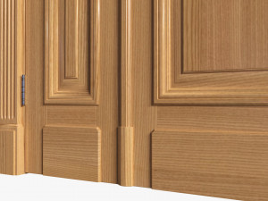 Classic Door Double 01 Modelo 3D