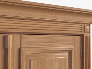 Classic Door Double 02 3D Model