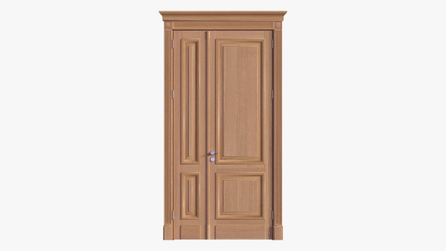 Classic Door Double 03 Modelo 3D .c4d .max .obj .3ds .fbx .stl .blend 