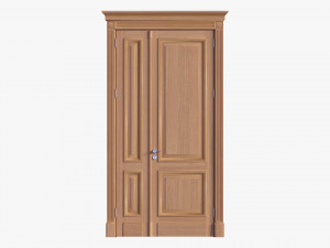 Classic Door Double 03 3D Model