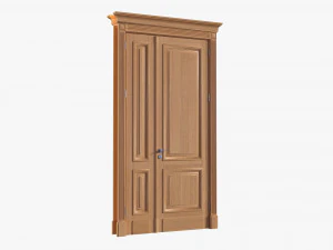 Classic Door Double 03 3D Model