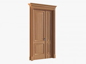 Classic Door Double 03 3D Model
