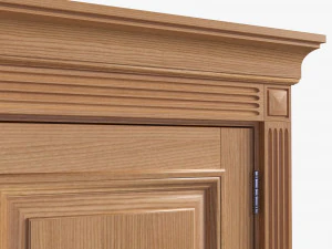 Classic Door Double 03 3D Model