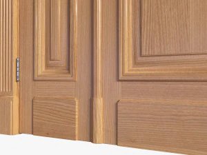 Classic Door Double 03 3D Model