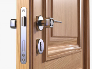 Classic Door Double 03 Modelo 3D