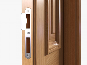 Classic Door Double 03 Modelo 3D
