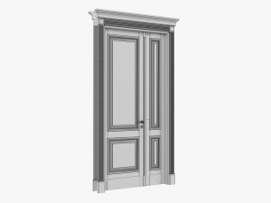 Classic Door Double 03 Modelo 3D