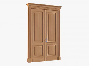 Classic Door Double 04 3D Model