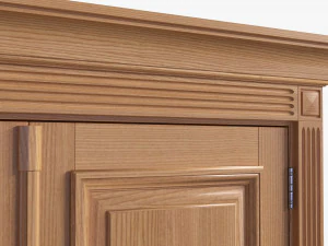 Classic Door Double 04 3D Model