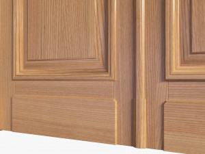 Classic Door Double 04 3D 모델