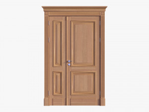 Classic Door Double 05 3D Model