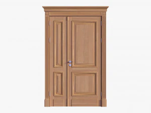 Klassieke deur dubbel 05 3D Model