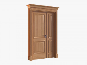 Classic Door Double 05 Modelo 3D
