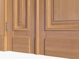 Classic Door Double 05 Modelo 3D