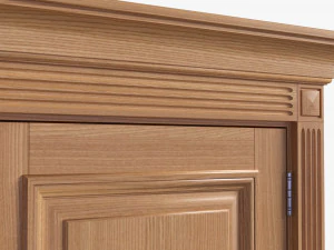 Classic Door Double 05 3D Model