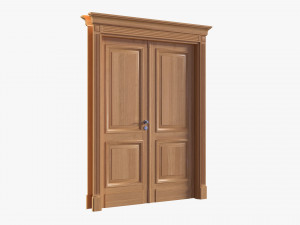 Classic Door Double 06 3D Model