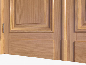 Classic Door Double 06 3D Model